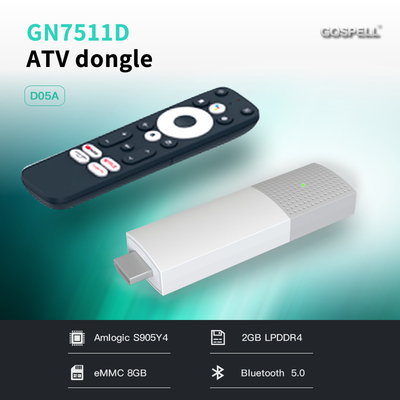ΚΙΝΑ DDR4 2GB αρρενωπό 11 TV Dongle Google TV κιβωτίων S905Y4 4K HD έξυπνο επικυρωμένο προμηθευτής